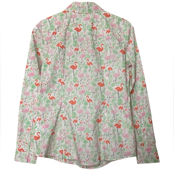 Brooks Brothers Flamingo Print Button-Down Shirt – 100% Cotton - Picture 4 of 9